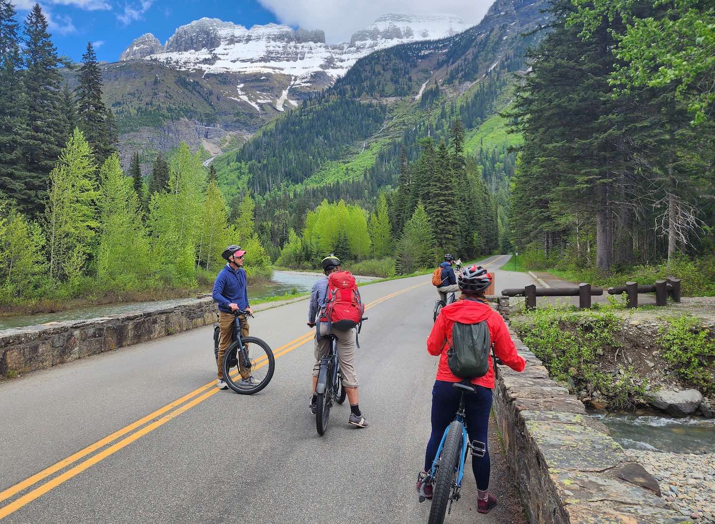 Our first time on an extended e-bike trip was filled with incredible scenery on the "going-to-the-sun road"!